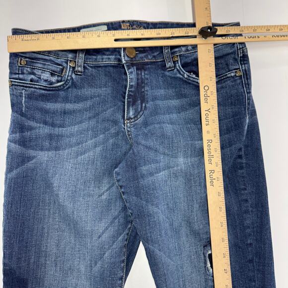 Kut From The Kloth Jeans Womens 10 Blue Catherine Boyfriend Dark Wash - Picture 5 of 7